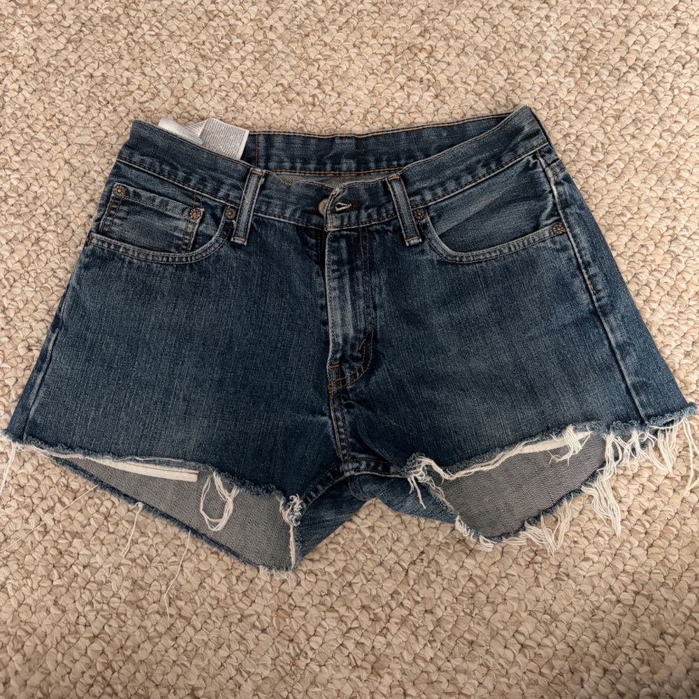Levi's Dark Blue Jean Shorts